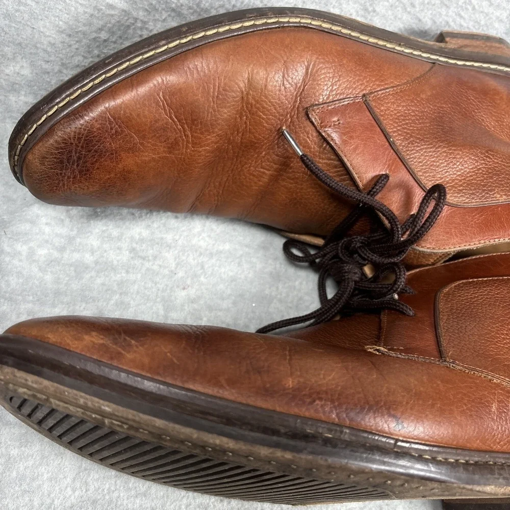 Cole Haan Chukka Men's 13 Brown Leather Goodyear‎ Welt GYW Stacked Heel C24531